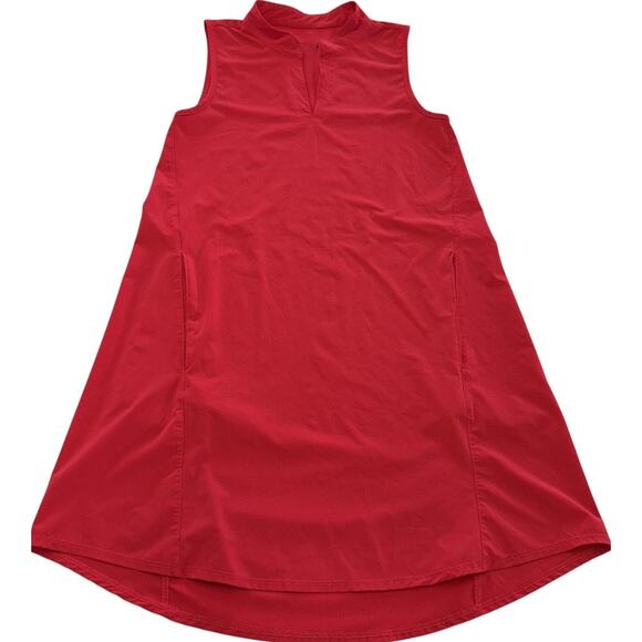 Oiselle Dress Womens X Small Red Roga Athletic Stretch Casual Polo Pockets - Picture 1 of 6